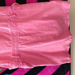 White Birch Pink Overalls